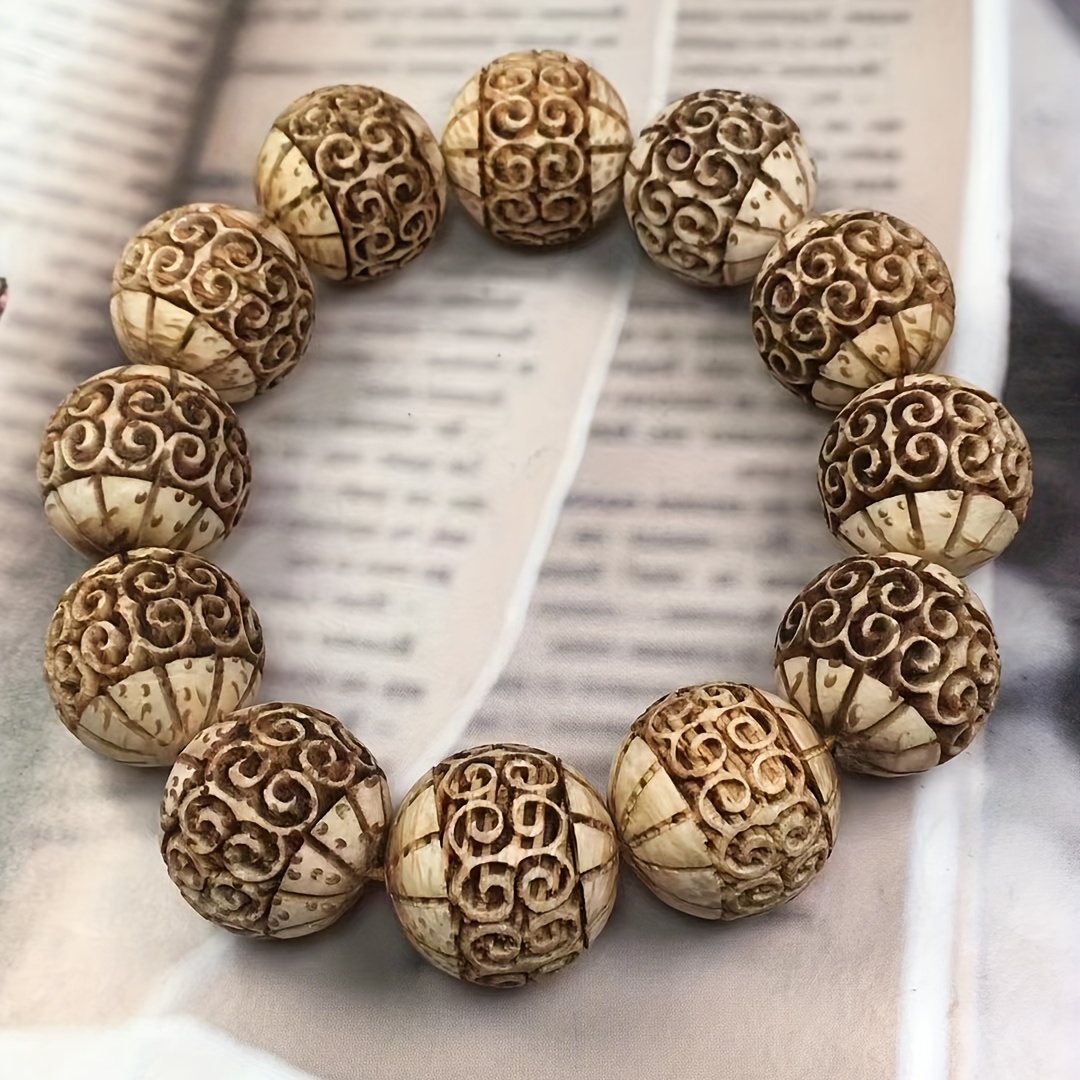 Silk Wood Healing Chakra Bracelet, Unisex Style