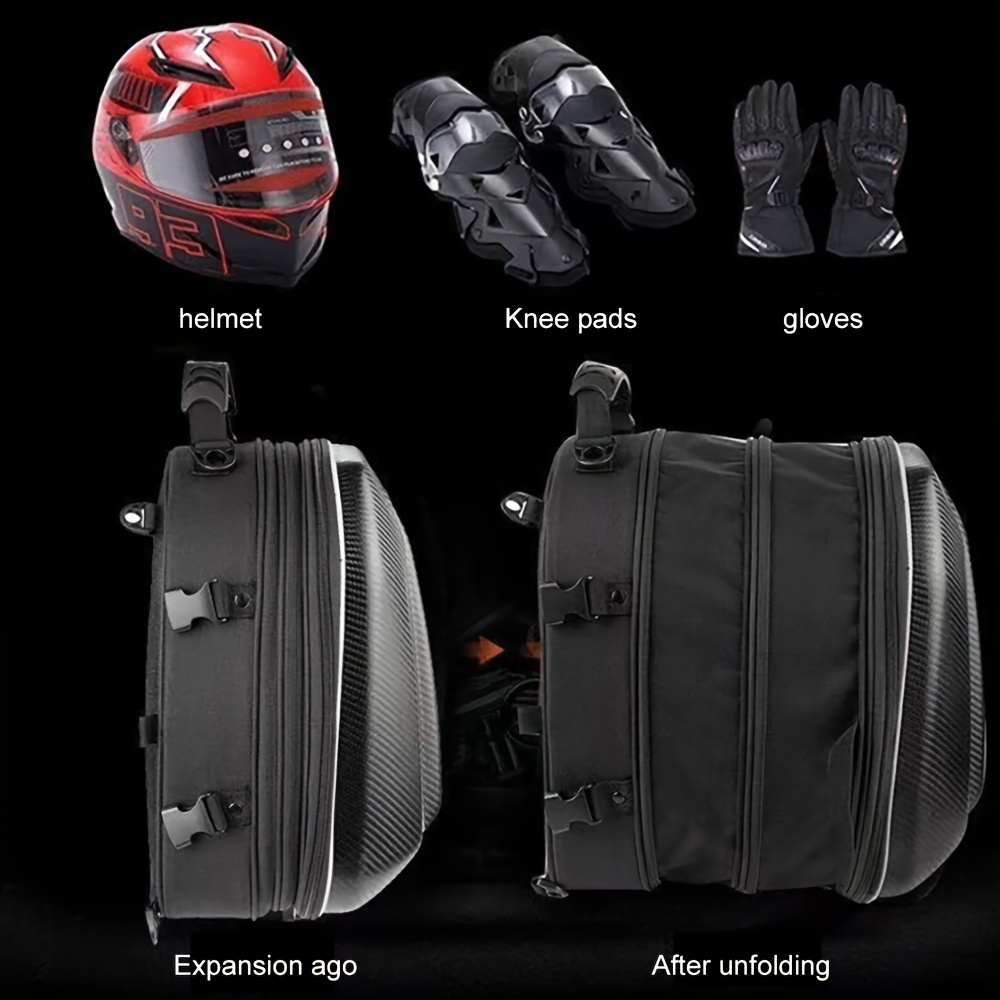  DLLL Bolsas de moto para equipaje, moto, bicicleta, deportes,  impermeable, bolsa de transporte trasera, bolsa de almacenamiento, sillín  de piel, para herramientas de moto : Automotriz