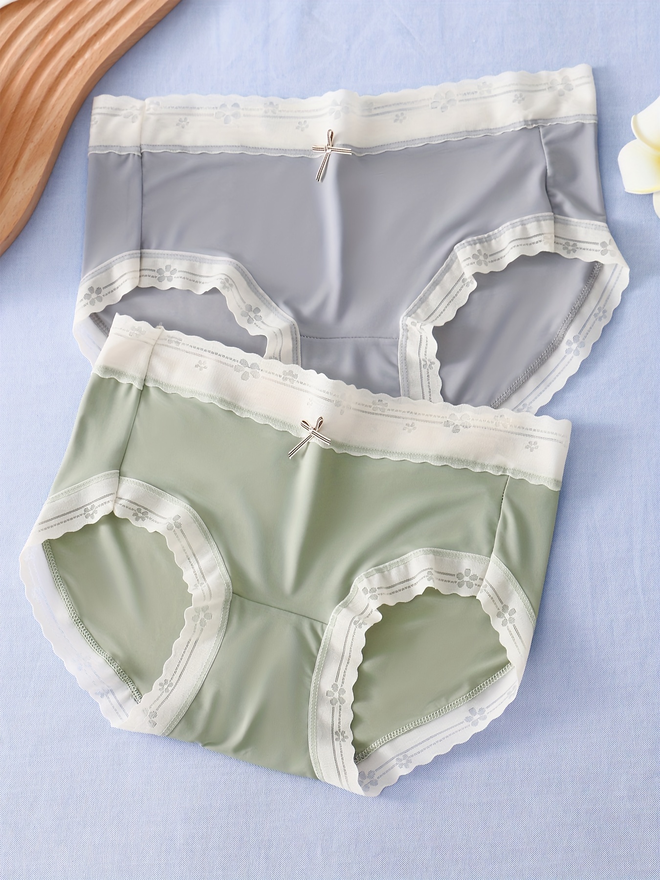 3pcs Girls Comfy Briefs Floral Pattern Panties Kids Underwear For