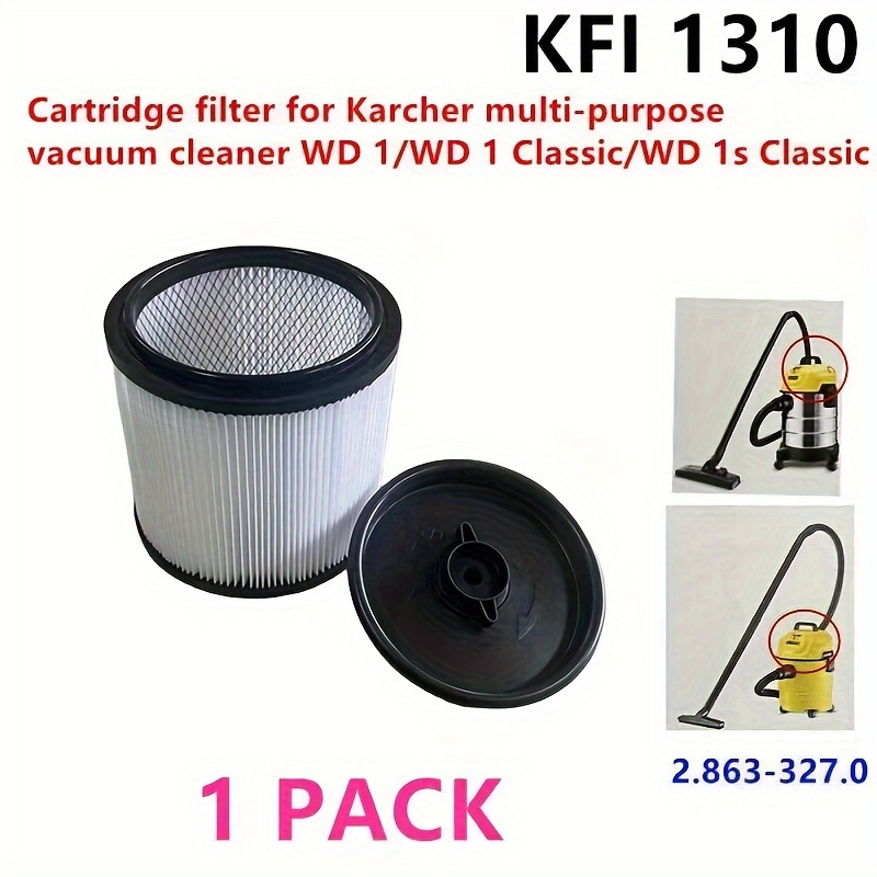 HQRP 2-pack Cartridge Filter Compatible With Karcher WD3.200, WD3