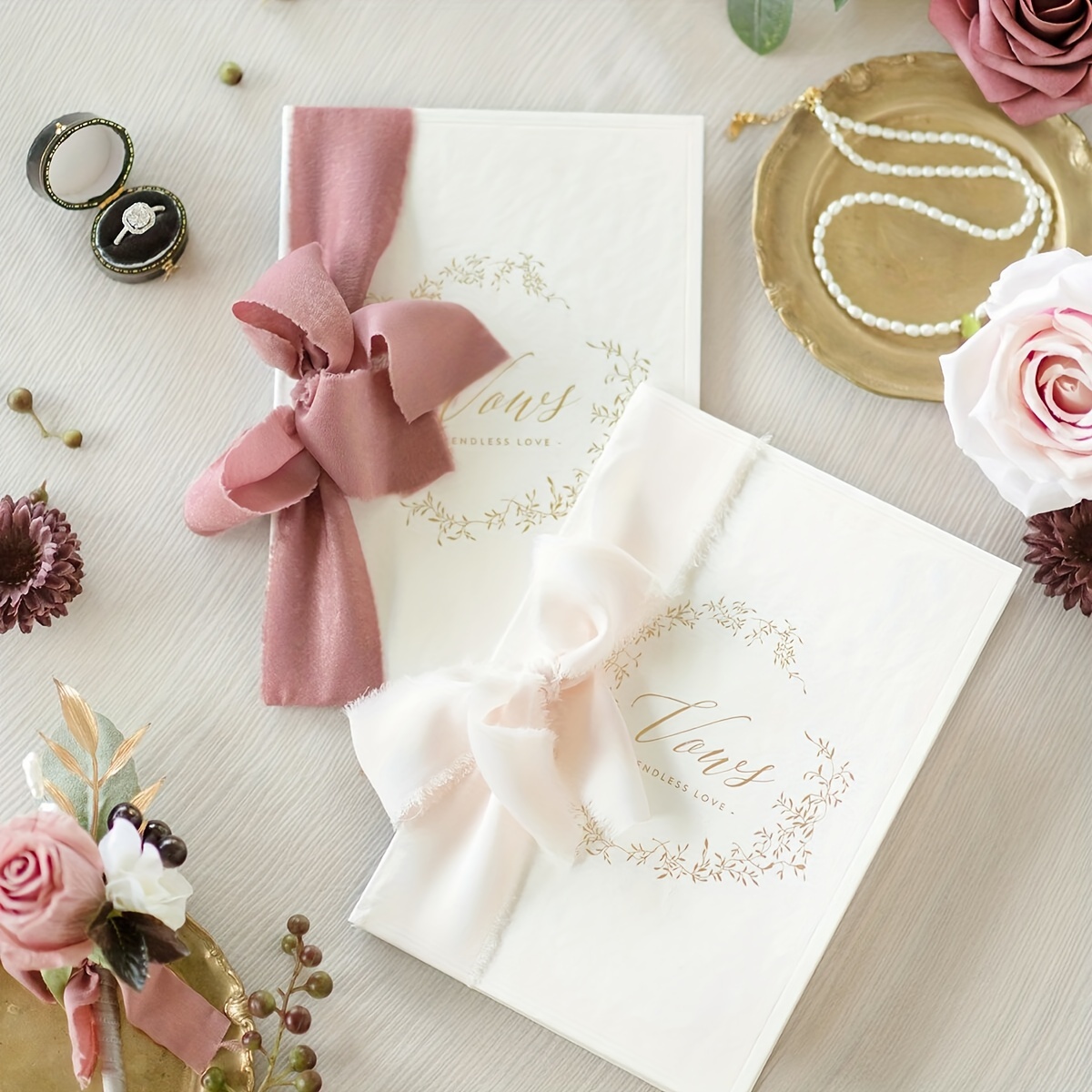 SIMISI RIBBON 3 Rolls 15 Yards Chiffon Silk Ribbon Handmade Frayed Fringe  Boho Ribbons Set for Wedding Invitations, Bridal Bouquets, Gifts Wrapping