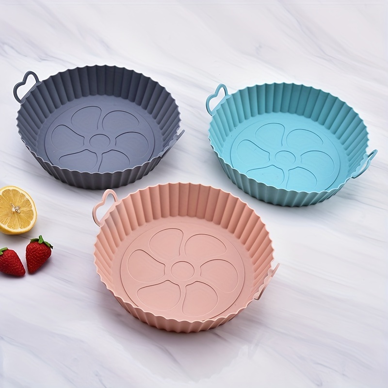 Air Fryer Silicone Liner Silicone Air Fryer Basket Round Air - Temu