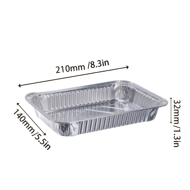 20pcs Aluminium Foil Pans Foil Food Containers Aluminum Trays