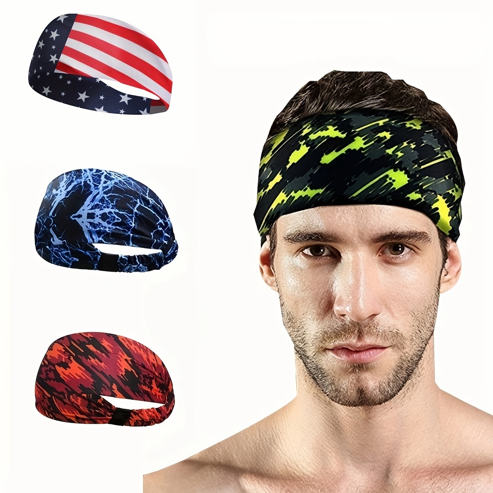 Multicolored Sports Headbands Men Women Moisture Wicking - Temu