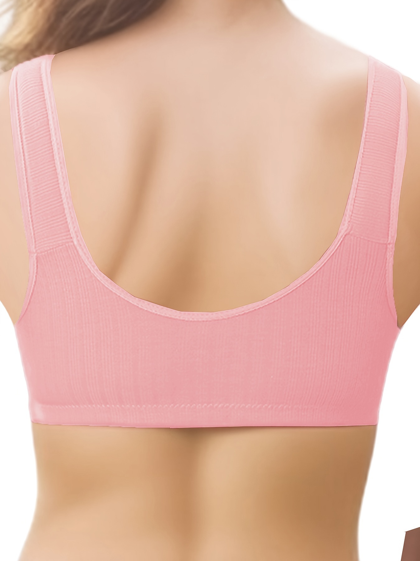 SHAPSHE Women's Front Closure Bras Wireless Post Surgery Sport Bras Back  Support Sports Bra Daily Comforts Shaper Brassiere Beige at  Women's  Clothing store