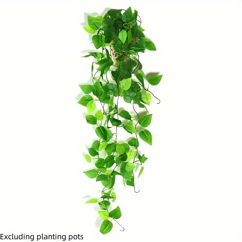 TEMU 1pc Lifelike Artificial Ivy Vine - Wall, Kitchen, Dining & Outdoor Decor (pot Not Included)