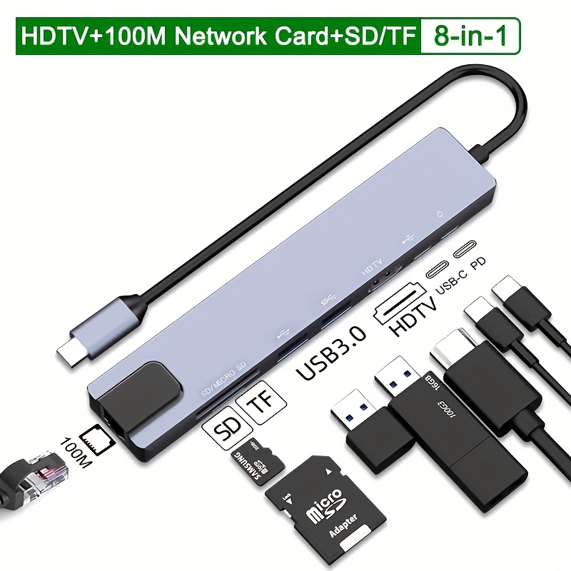 Hub Usb C 3 To Hd compatible Pd Charge 5/6/8/11 Ports - Temu