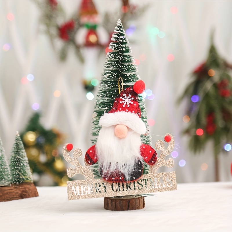 1pc, Christmas Santa Claus HOHO Letter Wooden Sign Hanging Decoration With  Accessories For Home Decoration, Navidad, Christmas Decorations Clearance