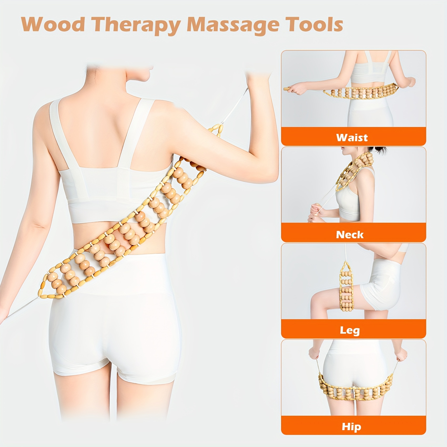 Wooden Massage Kit Wood Therapy Massage Tools Lymphatic - Temu