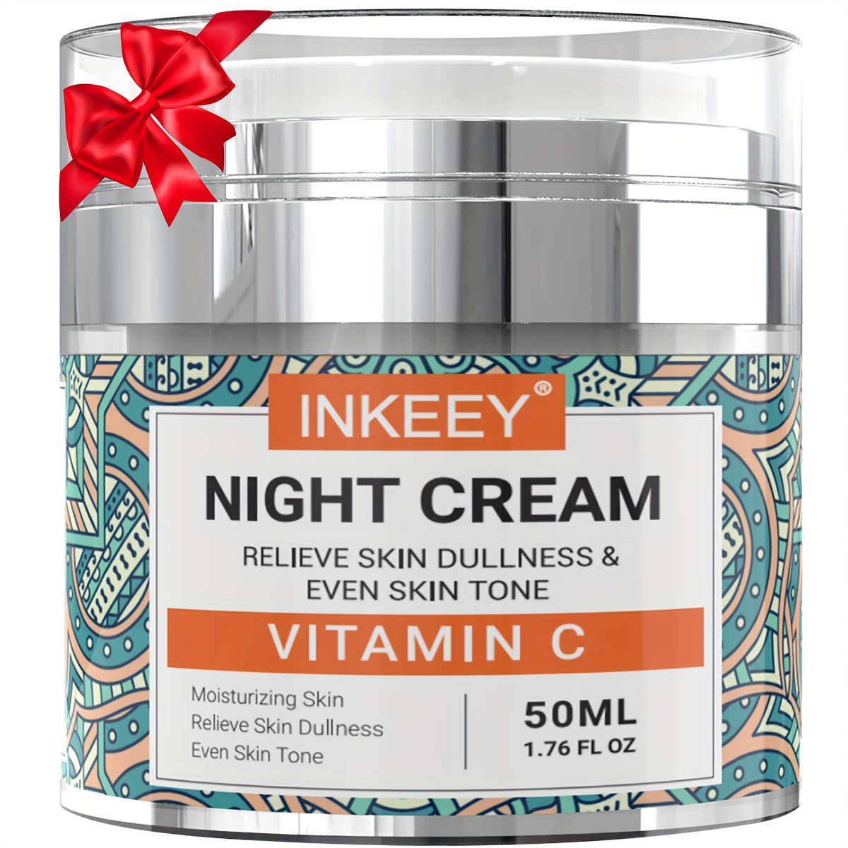 50g/1.76Fl.Oz Vitamin C Moisturizing Night Cream, Korean Skin Care Facial Cream, Skin Tightening Cream For Moisturizing&Even Skin Tone&Pore Reduction,
