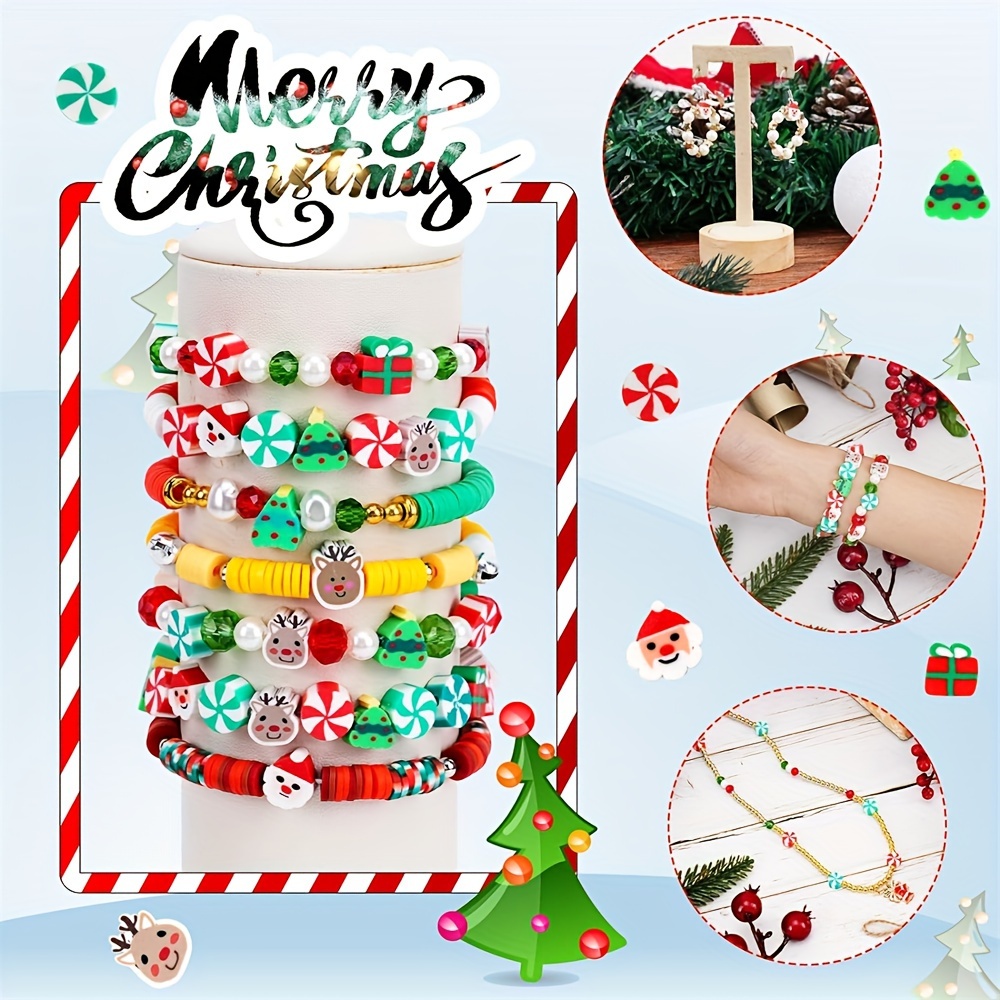 Polymer Clay Flat Halloween Christmas Colorful Beads For - Temu