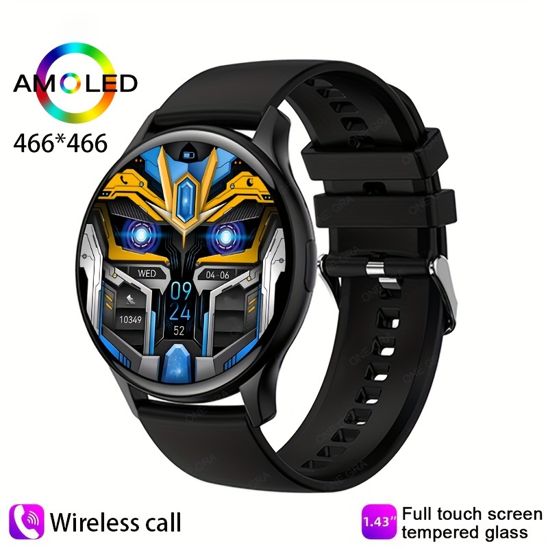 Smart Watch (wireless Call) Women Men Amoled Hd Display - Temu Australia