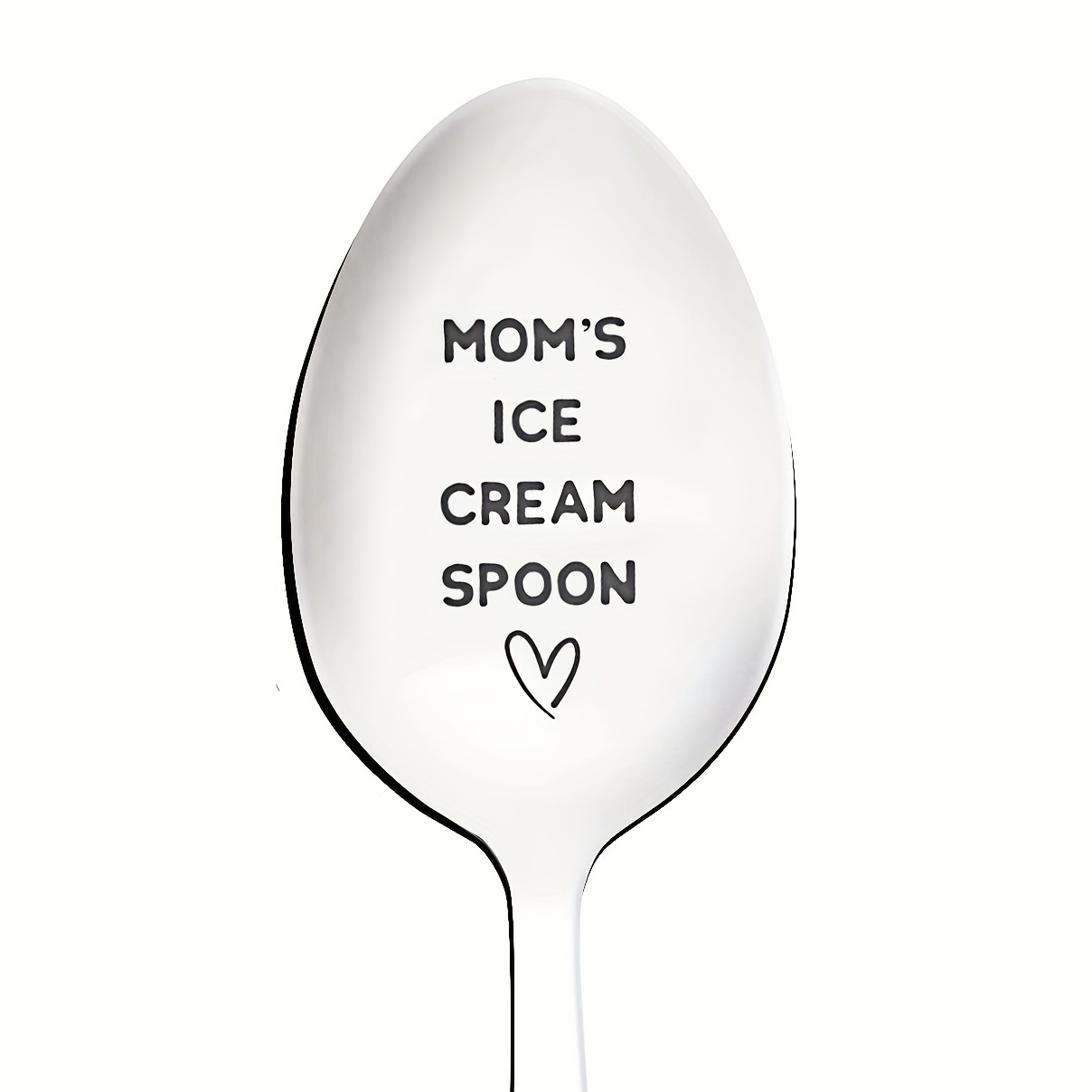 Mirror Polished Stainless Steel Spoon -funny Mom's Coffee Spoon