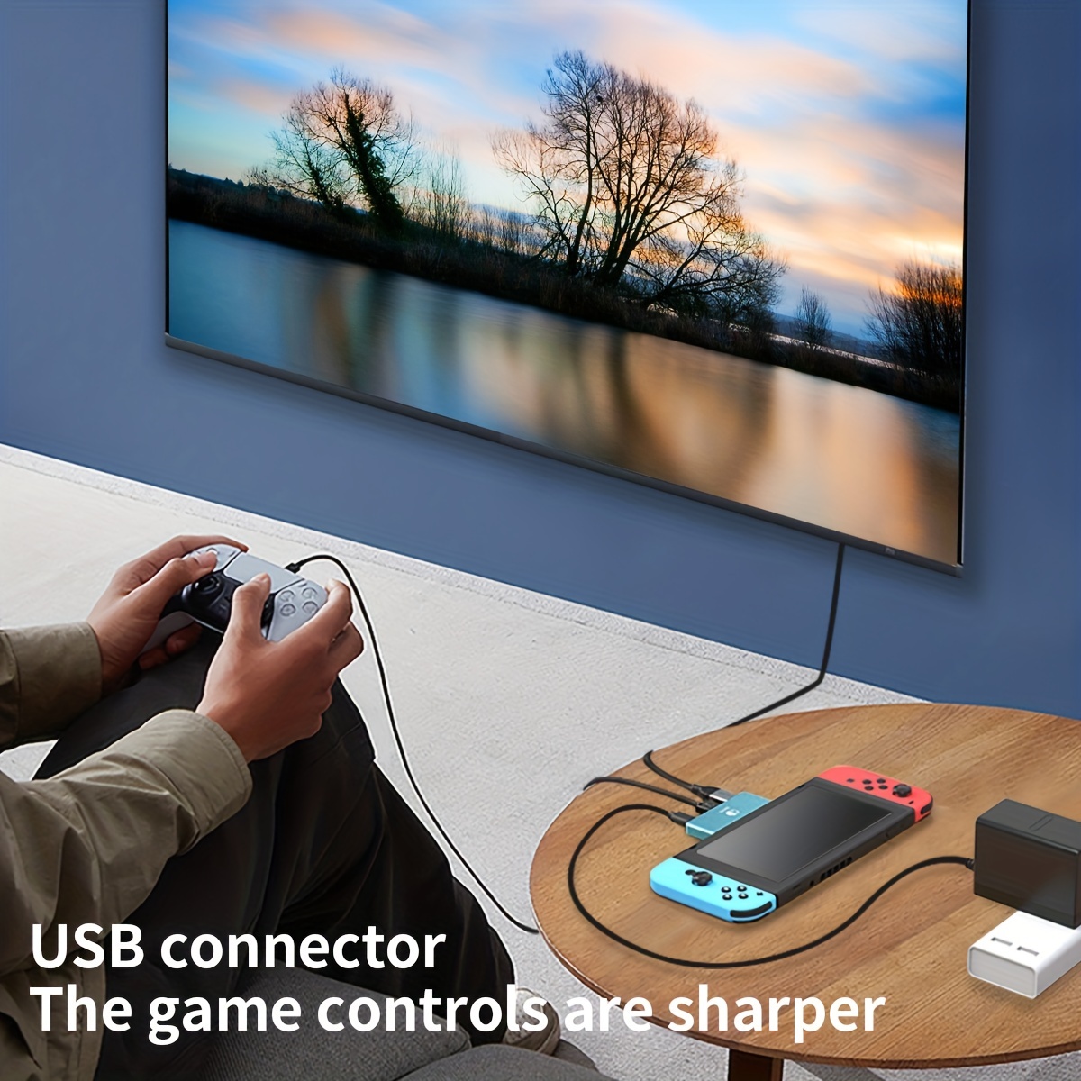Station d'accueil TV Dock pour Nintendo Switch/Nintendo Switch modèle OLED,  adaptateur TV de voyage 4K/1080P support de charge portable, avec port USB