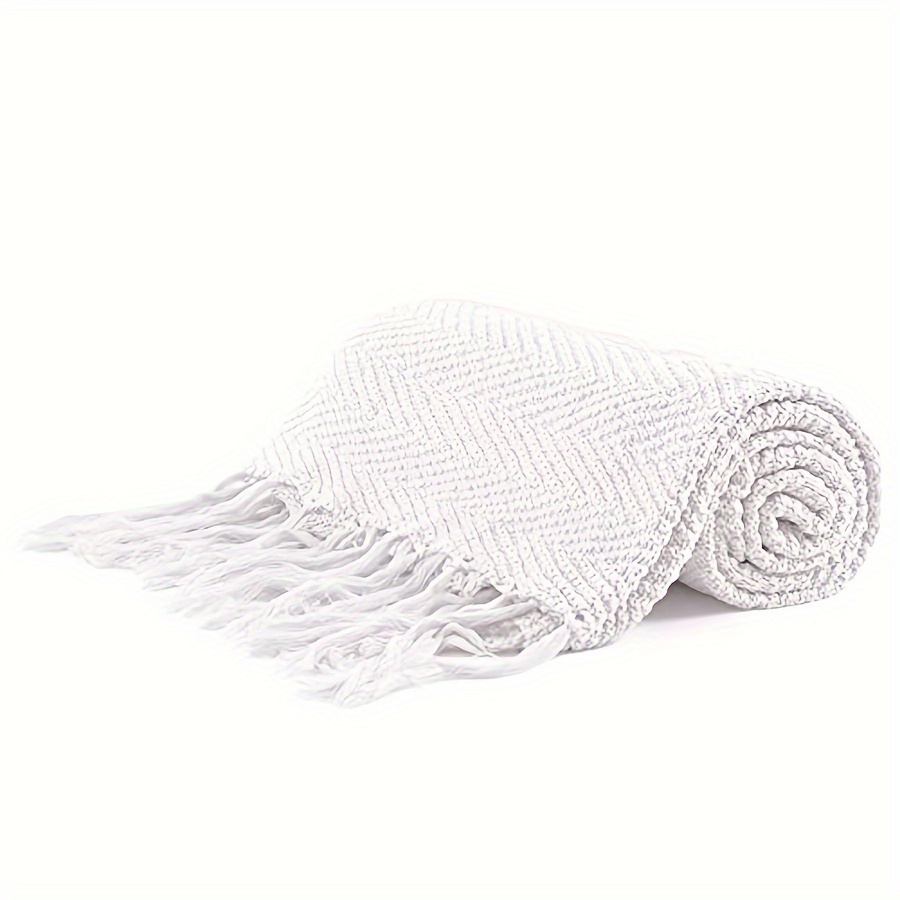 Pure white throw discount blanket