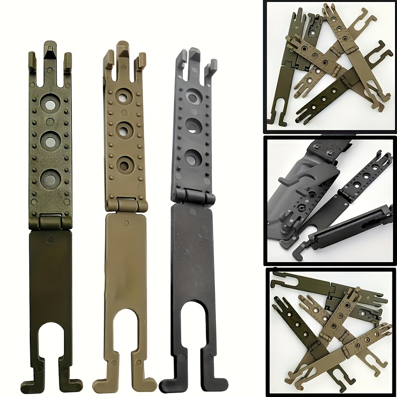 2PCS Belt Loops Clip For DIY Knife Kydex Sheath Holster with Screws Spare  Parts 360 Degree Rotation Swivel