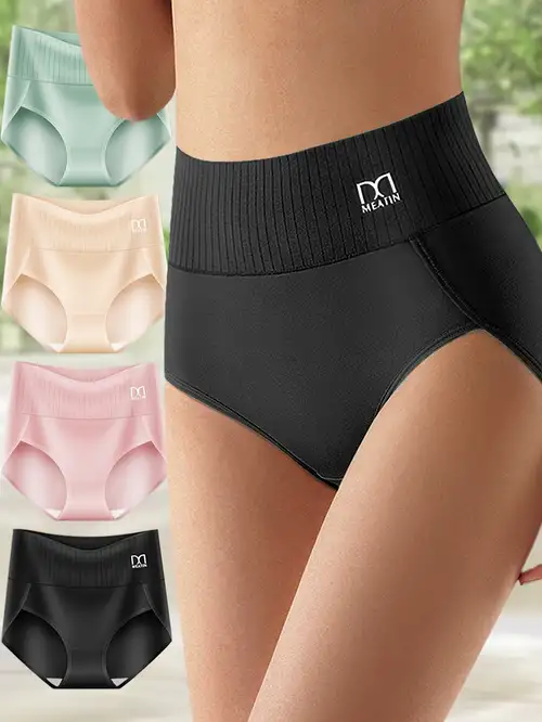 Sexy Ladies Underwear Cotton Seamless Triangle High Waist