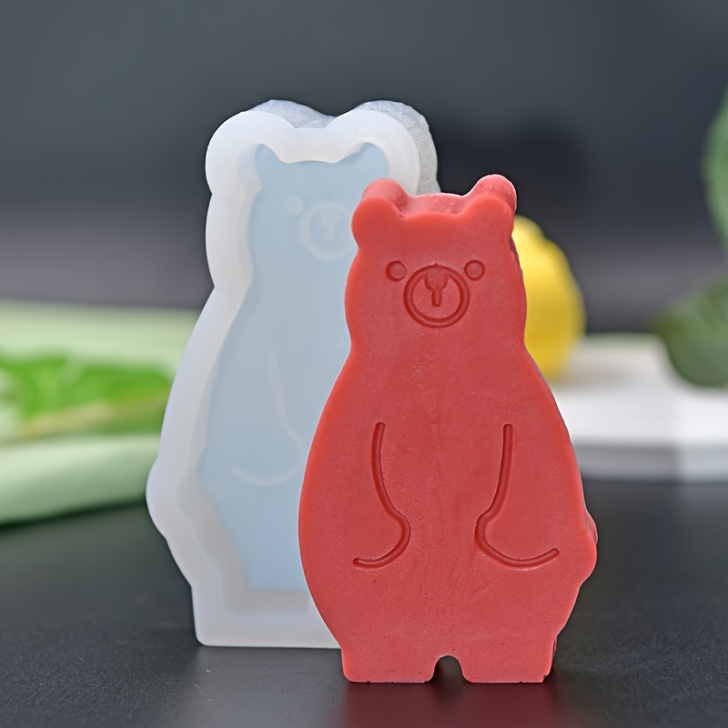 Standing Bear Candle Mold, Diy Aroma Candle Mold, Mirror Resin Silicone  Mold