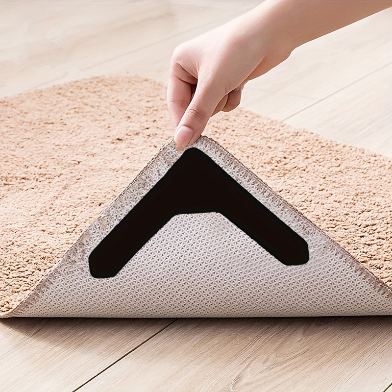 Tapis,4 pièces-lot Triangle réutilisable anti dérapant tapis en