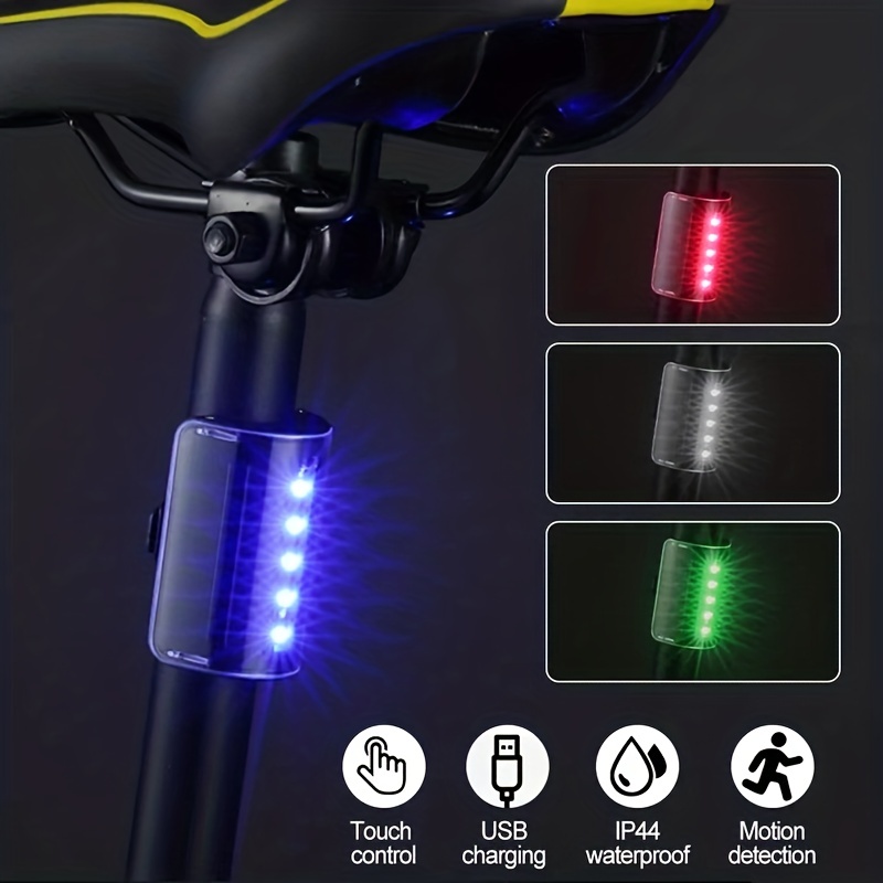  NEWBOLER Luz trasera inteligente para bicicleta, luces