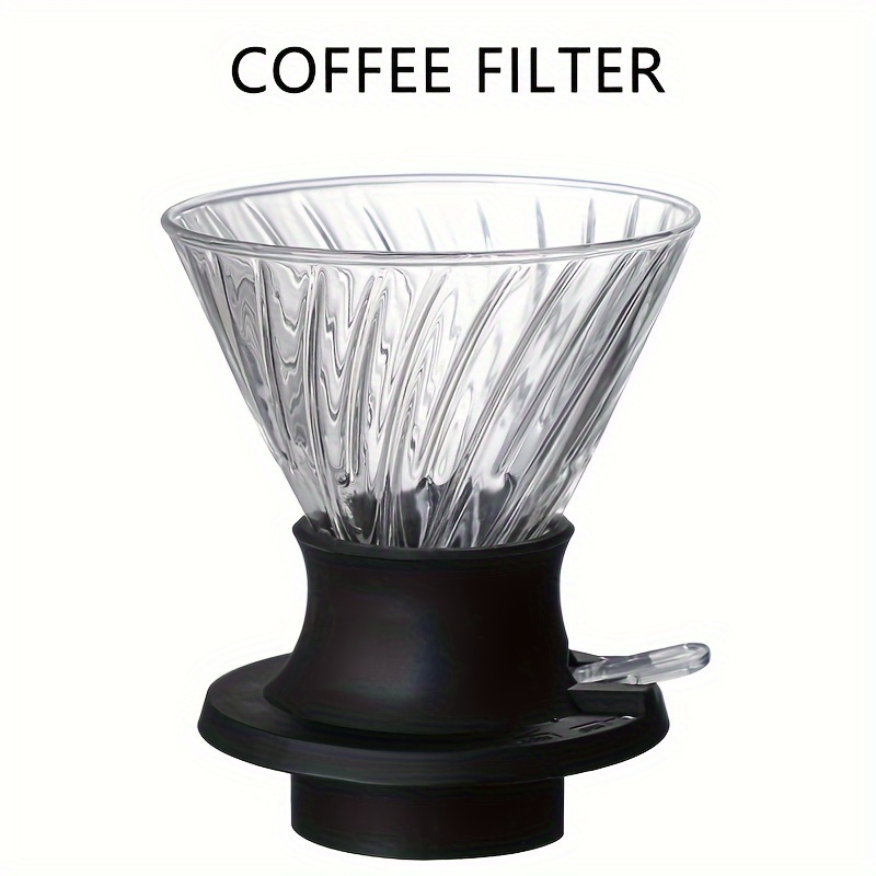 Glass Coffee Dripper Coffee Filter Cone Glass Pour Over - Temu