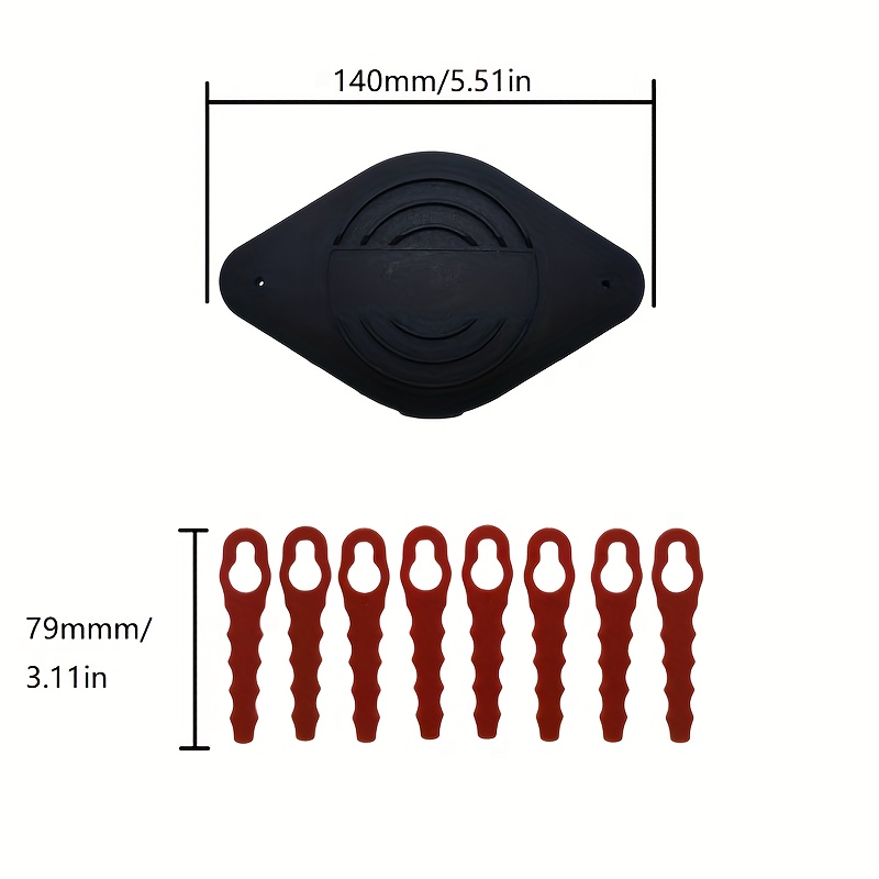 RISELION Weed Eater Bladed Head,Compatible with Black Decker GH900 GH600  LST522 LCC140，Can Replace AF1003ZP，AF-100-32P Replacement spools.（1 Trimmer