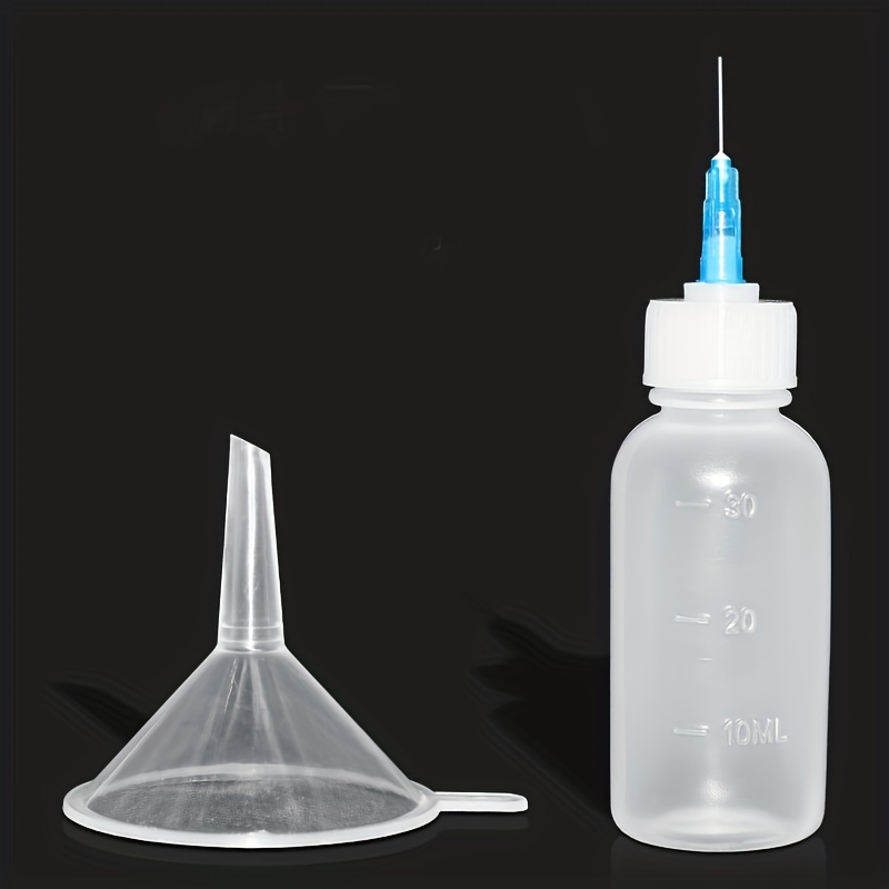 Precision Needle Tip Glue Applicator Bottle with Bent Blunt Needle Tip and  Tapered TT Needle for Oil, Adhesive, Liquid