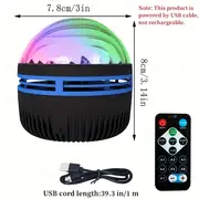1pc aurora light projector northern light projector with remote control night light projector for gaming room bedroom ceiling party room decor details 0