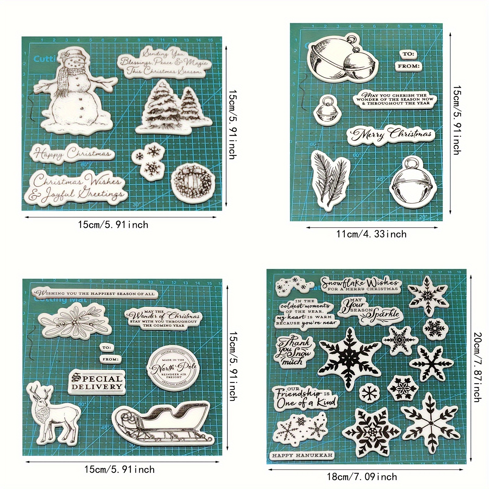 Christmas Transparent Stamps For Card Making And Journaling - Temu