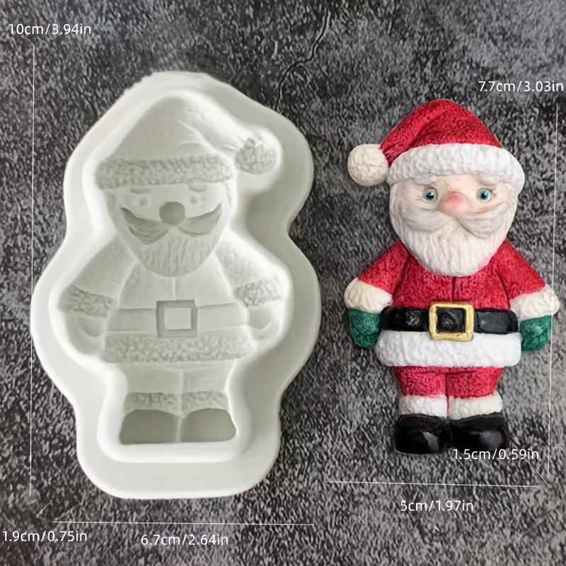  3D Santa Elk Bear Elf Boy Fondant Chocolate Mould Cake