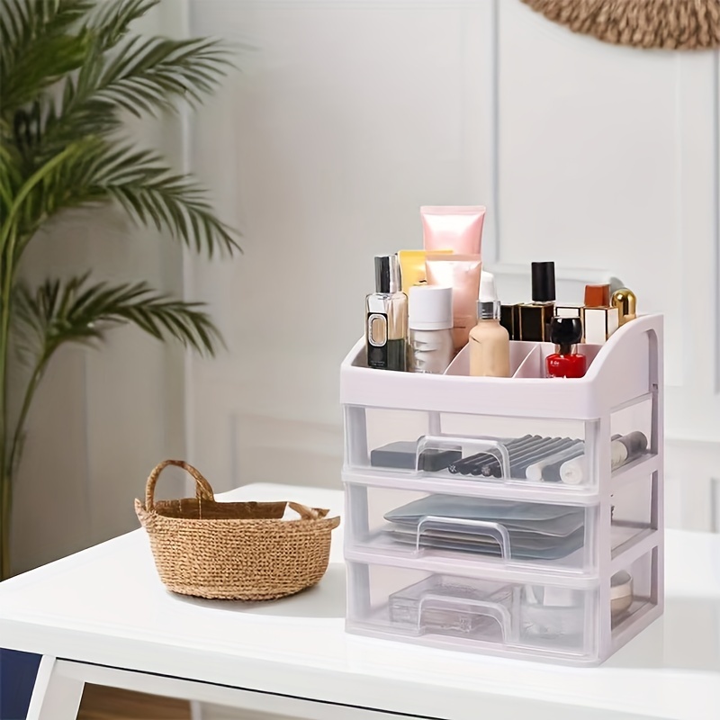 Multifunctional Three layer Cosmetics Storage Rack Drawer - Temu