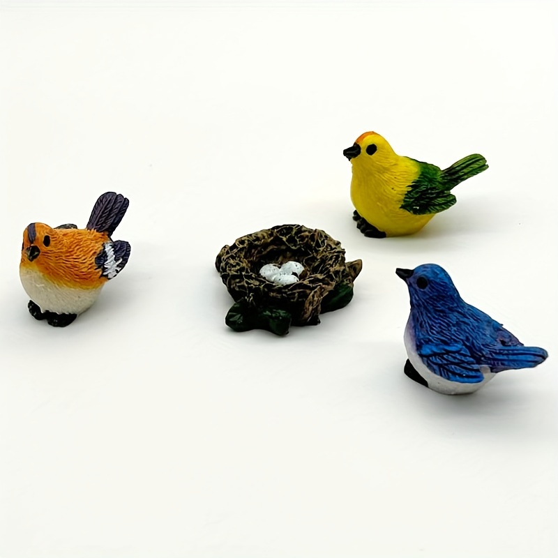 5pcs / Set Adornos Simulados Pájaros Nidos Pájaros, Decoración Jardín  Interior Exterior Bricolaje, Mini Accesorios Decorativos Bonsái Jardinería  Pájaros En 3d Micropaisaje Huevos Pájaros, Decoración Micropaisajes -  Patio, Césped Jardín - Temu