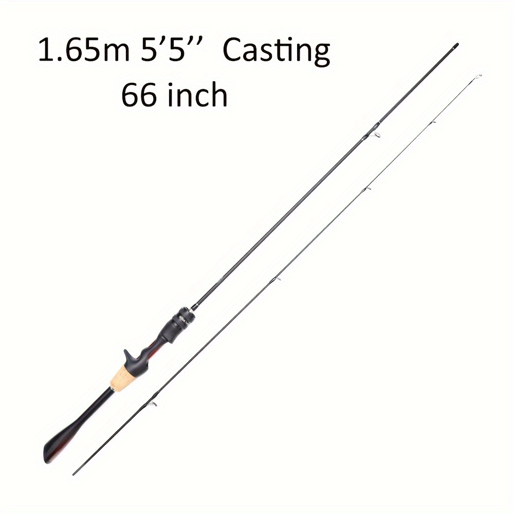 1.53m 1.65m 1.8m Fast Action Fishing Rods Spinning Casting Rod Carbon Fiber  Pole