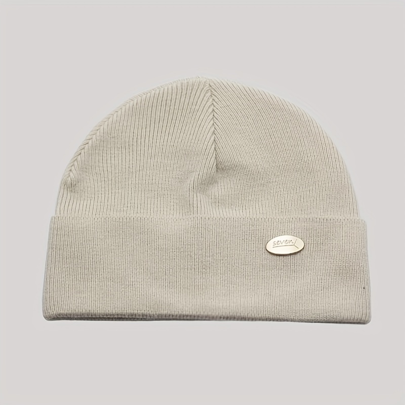 Woolen Plain Grey Winter Cap