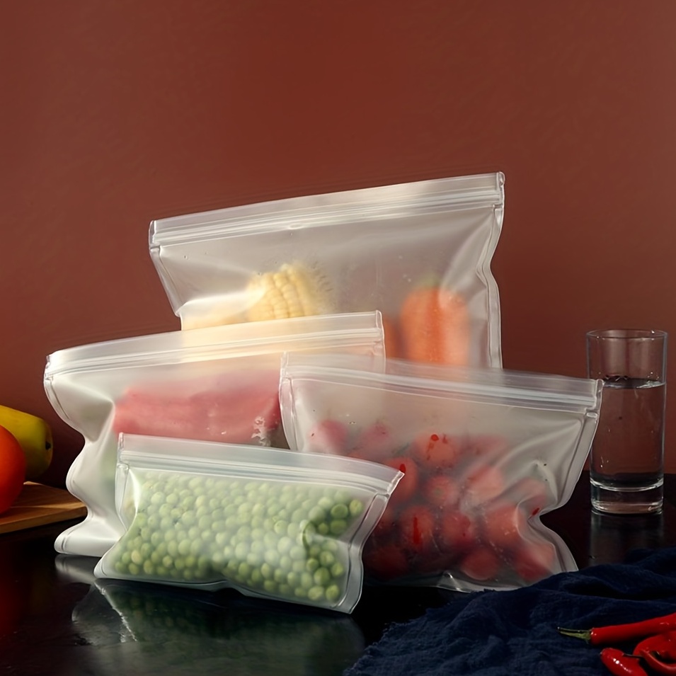 EVA Vegetable and Fruit Preservation Bag Refrigerator Food Fresh-keeping Bag  Sealed Storage Bag Reusable Ziplock Bag Plastic Bag