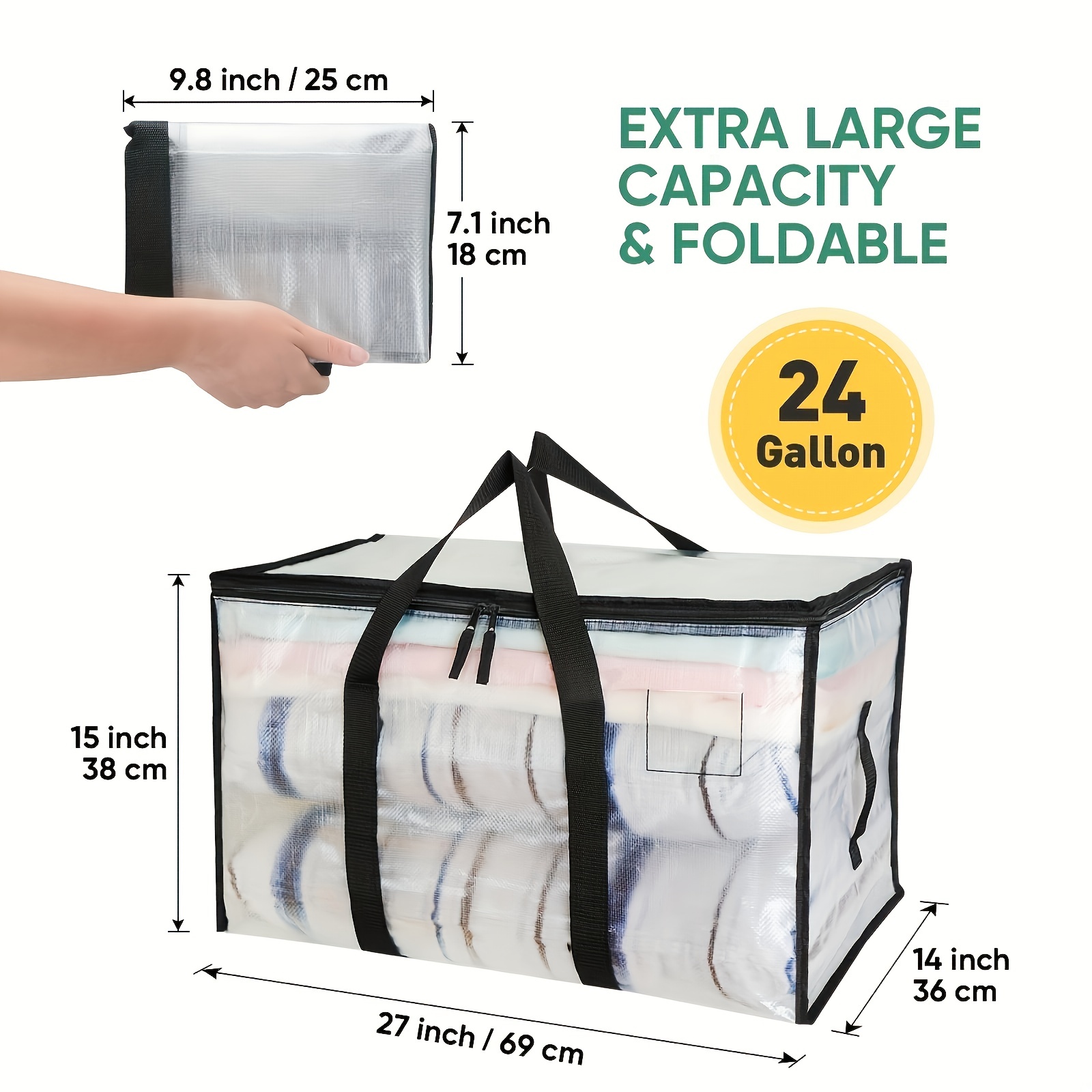Heavy Duty Oversized Storage Bag For Moving College Dorm - Temu