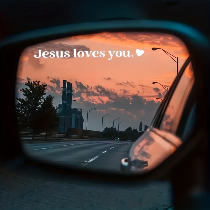 3 Stück Jesus Liebt Dich Autoaufkleber Englische Liebesaufkleber  Sicherheitsaufkleber Rückspiegel-Aufkleber - Temu Germany