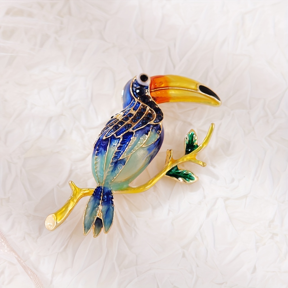 Toucan Parrot Brooch