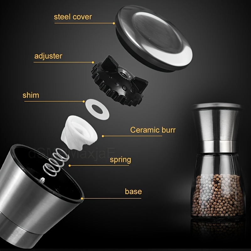 Electric Salt Pepper Cumin Spices Grinder Mill Grinding Machine Stainless  Steel