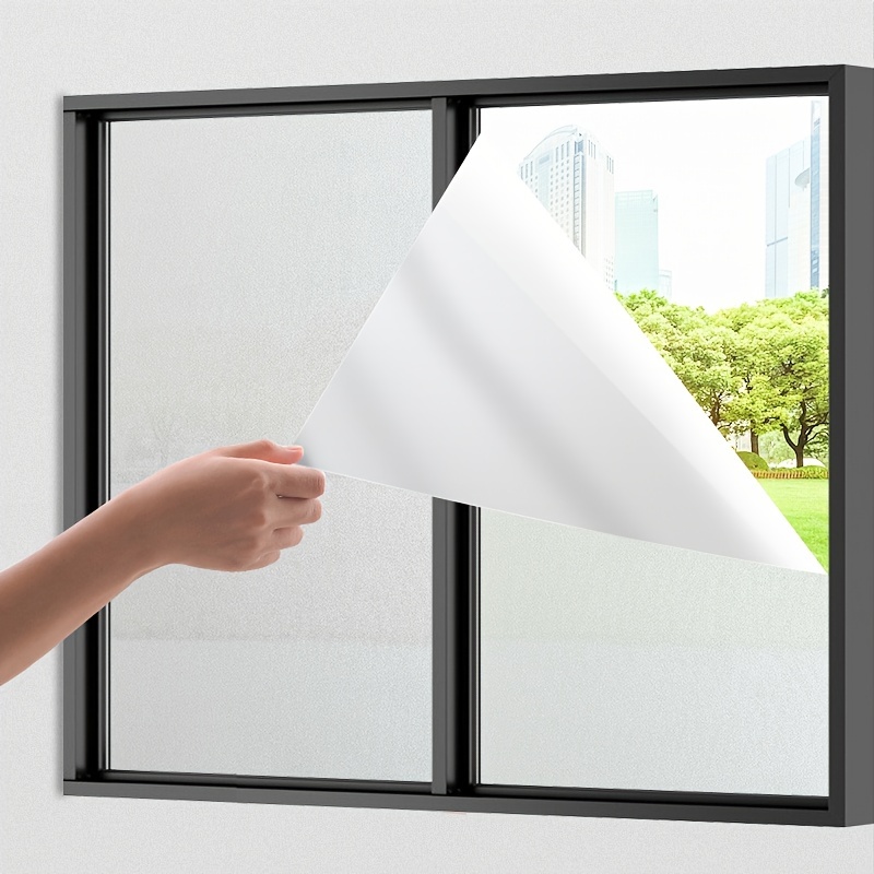 Película reflectante de privacidad para ventana, lámina aislante de papel  de aluminio, película opaca para ventanas y puertas de vidrio, adhesivo  para