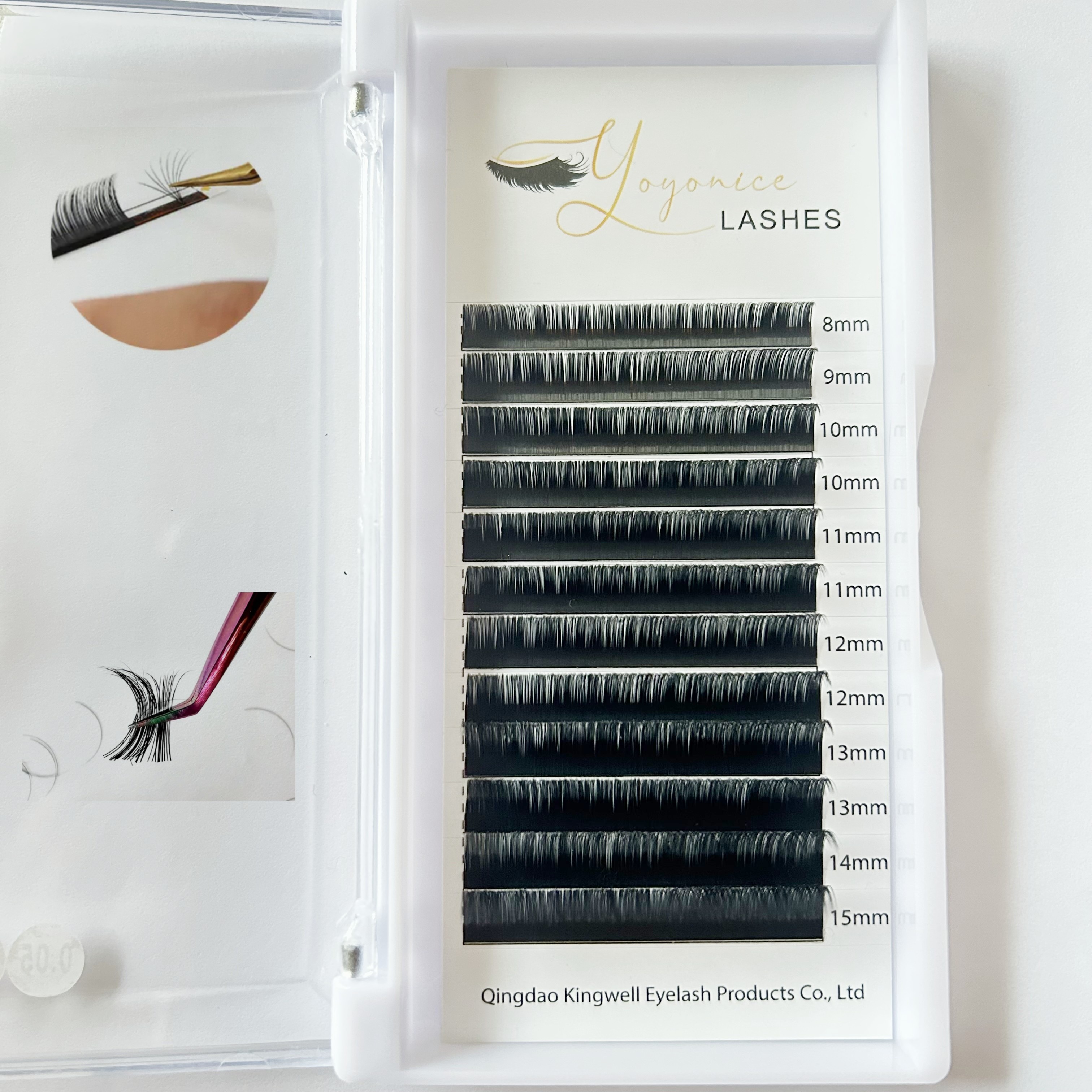 

Best Quality Individual Eyelash Extensions Mix8-15mm Korean Pbt Fiber Silk Volume Lashes