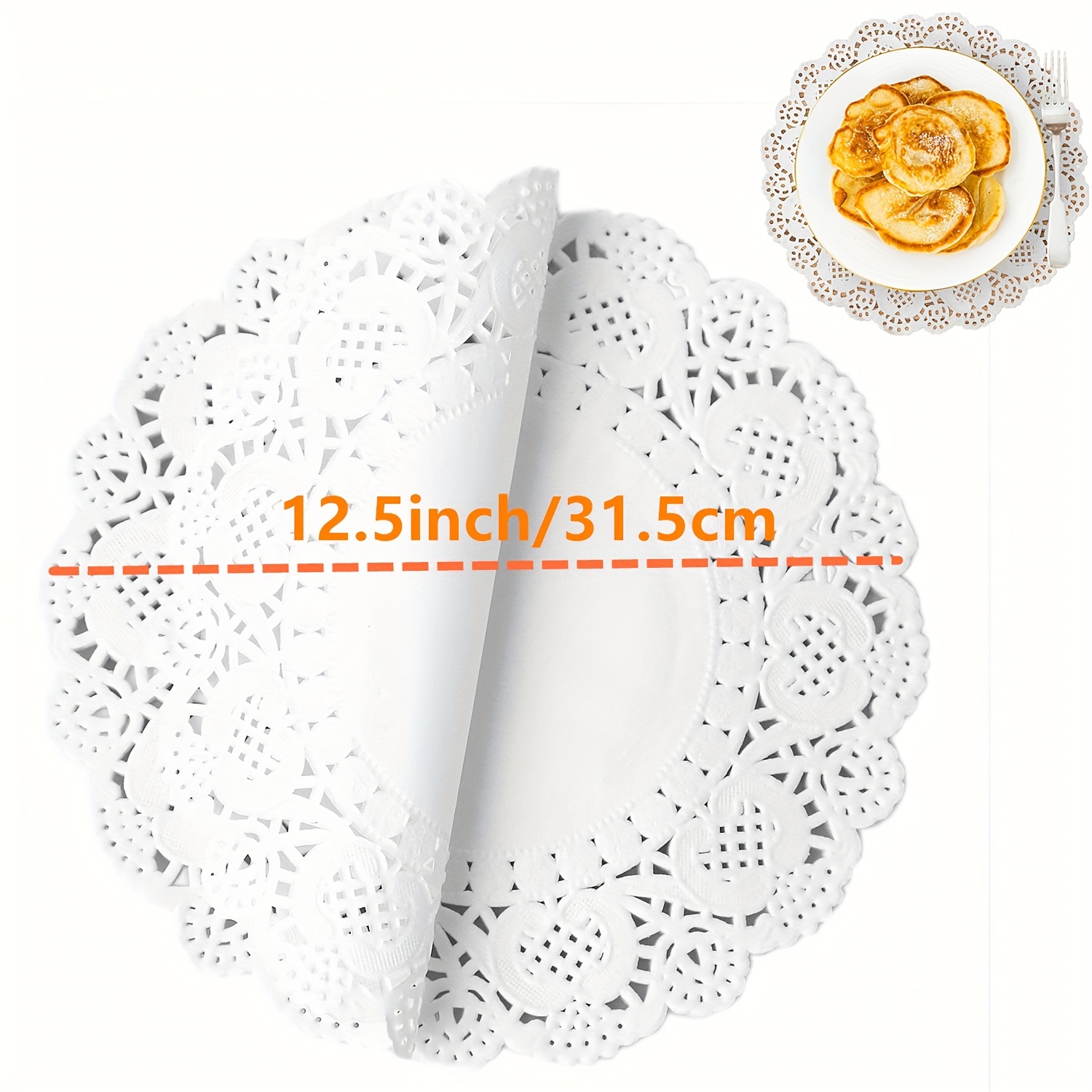 Elegant White Lace Paper Doilies For Wedding And Party - Temu