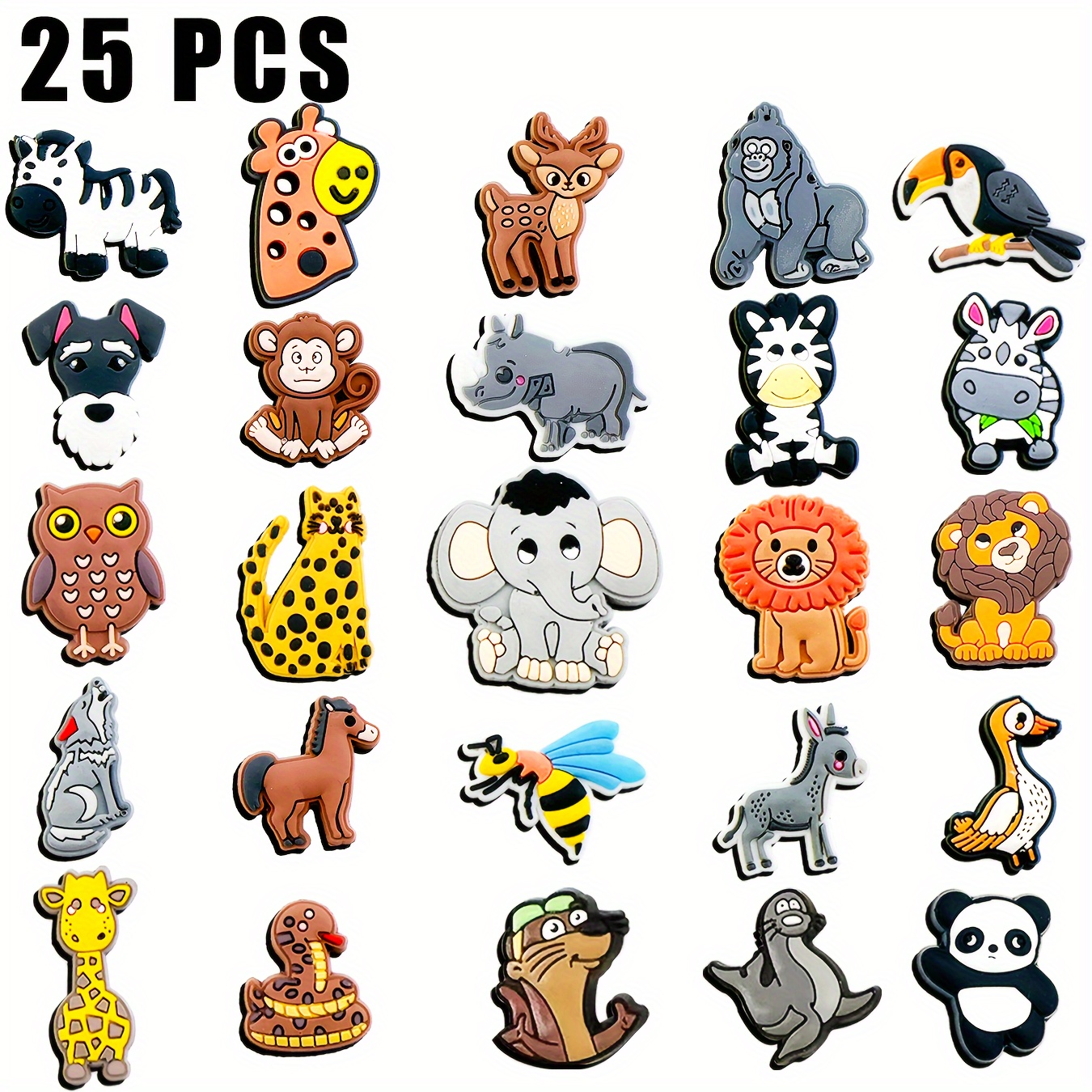 Theme Shoe Charms Animals Clogs Bubble Slides Sandals Pvc Temu Canada