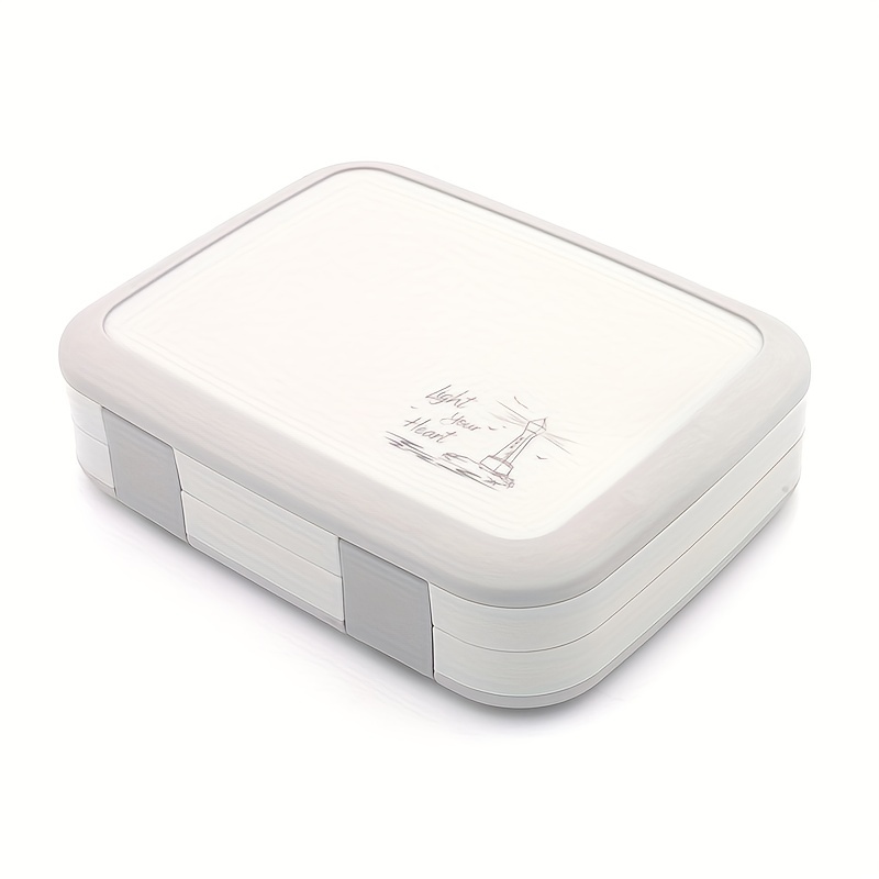 Spill-proof Bento Box For Teens - Portable Lunch Box With 4/5 Compartments  - Perfect For On-the-go Meals And Kitchen Supplies - Temu