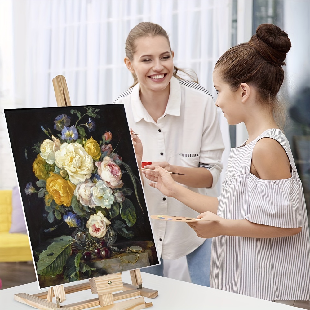 Paint By Numbers For Adults Flower Diy Digital Oil Painting - Temu