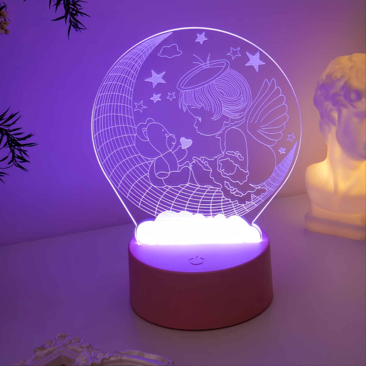 color changing angel night light