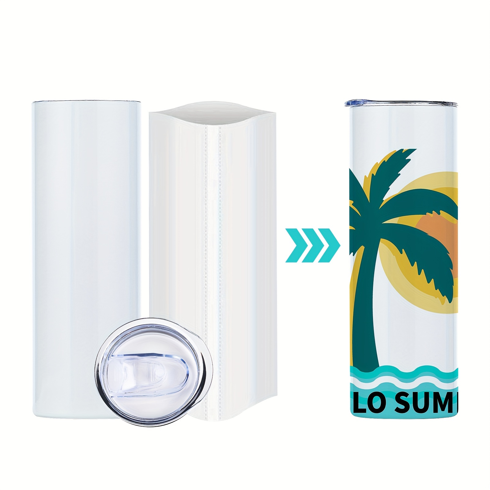 Sublimation Tumblers With Lids And Straws Bulk - Temu