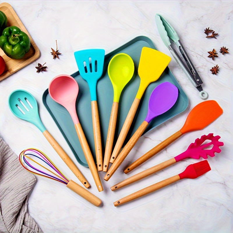 Non-stick Silicone Kitchenware Set Cooking Utensils Tools Spoon
