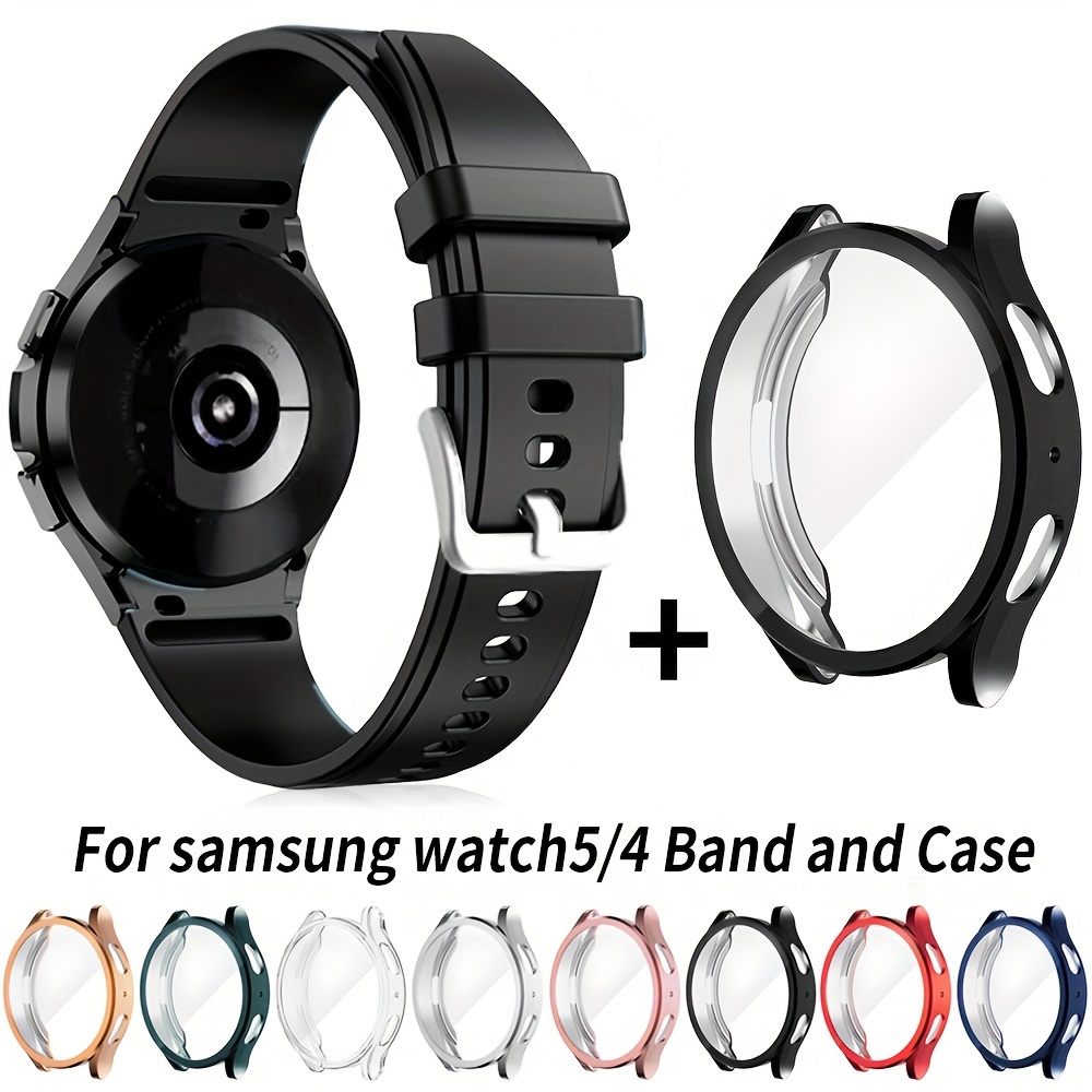Case+band for Samsung Galaxy Watch 4 Strap Accessories transparent silicone  sport bracelet correa Galaxy Watch 5 40mm 44mm band