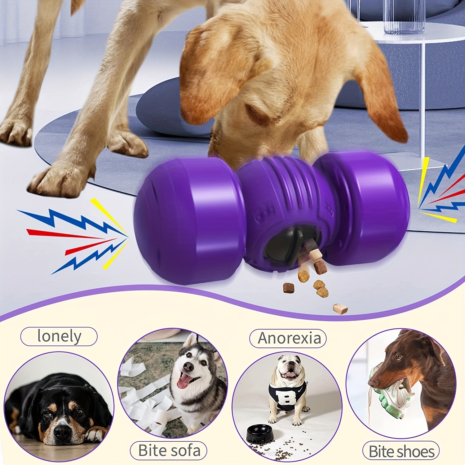 Pet Slow Feeder Egg Design Dog Feeding Bowl Interactive Dog Licking Toy  Rubber Chew Toys For Small And Medium Dogs - Temu